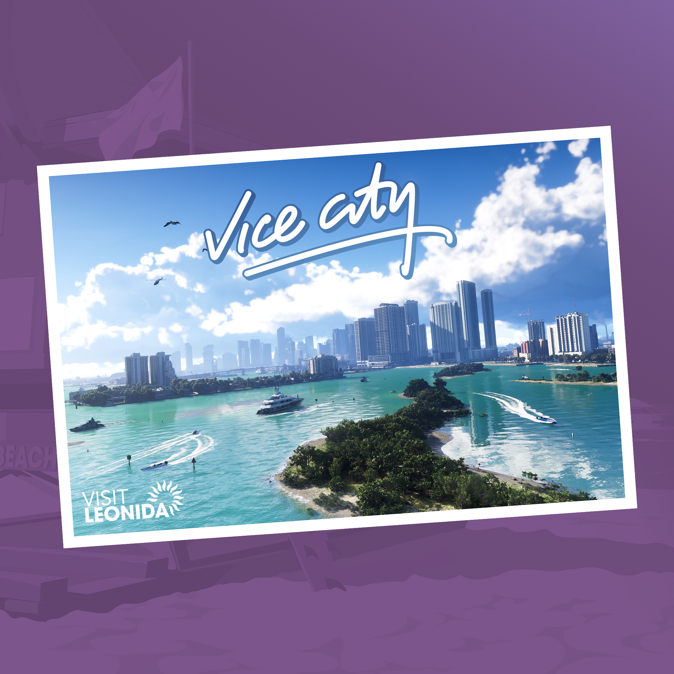 Vice City postcard from the GTA 6 marketing
